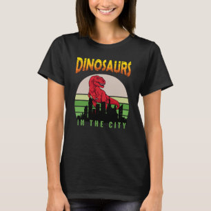 Camiseta Dinossauro na Cidade Dinossauro Design