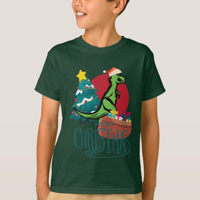 Camiseta Dinossauro Natal (Frente)