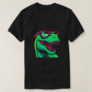 Camiseta Dinossauro Neon Legal com Óculos de Sol