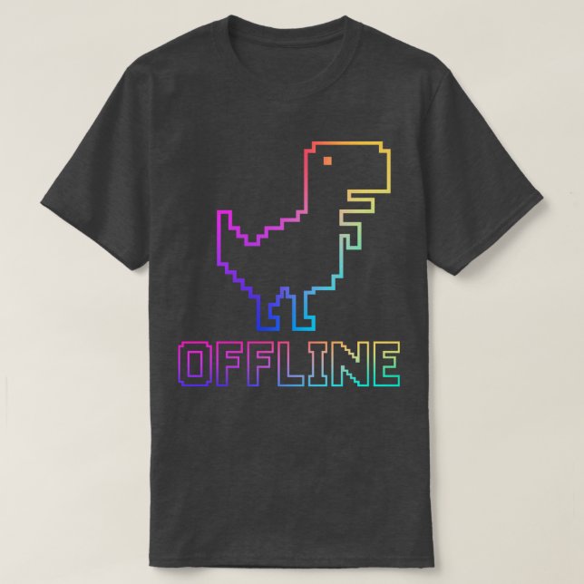 Camiseta Dinossauro offline (Frente do Design)