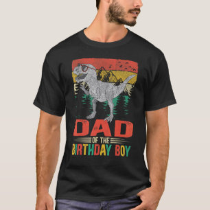 Camiseta Dinossauro Pai De Mens Da Fama De Aniversário