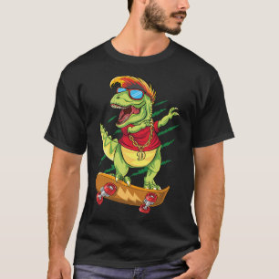 Camiseta Dinossauro Patinador Legal Dabbing T Rex S
