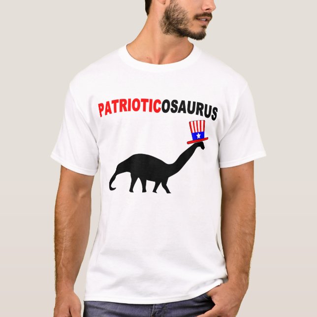 Camiseta Dinossauro Patriótico (Frente)