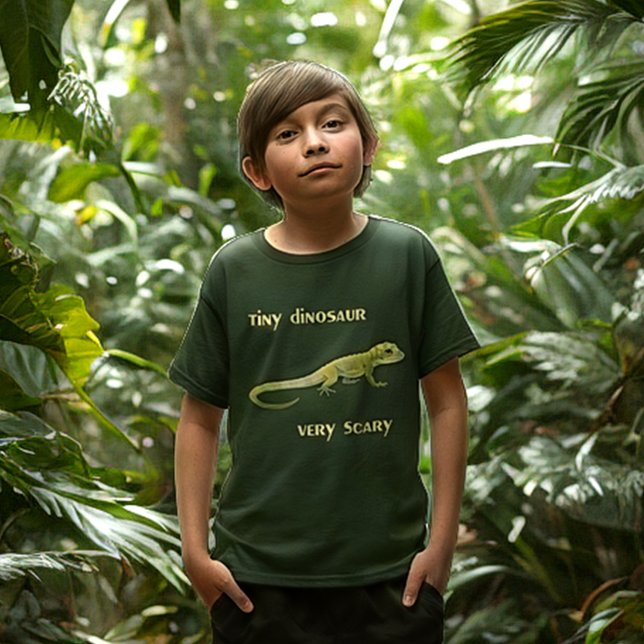 Camiseta Dinossauro Pequeno, Muito Assustador (Criador carregado)