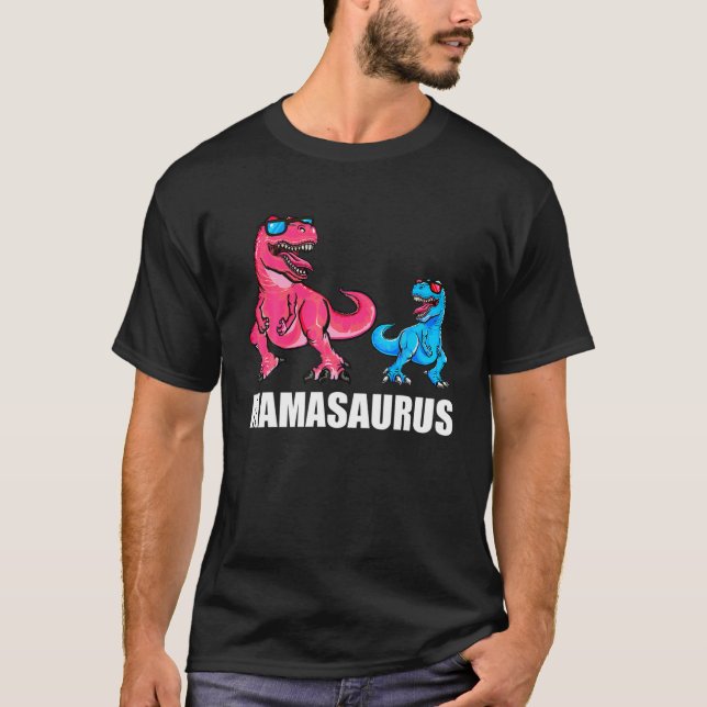 Camiseta dinossauro pirata T rex Halloween co (Frente)