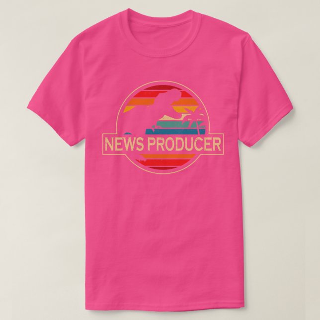 Camiseta Dinossauro Produtor de Notícias (Frente do Design)