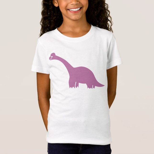 Camiseta Dinossauro Púrpura (Frente)