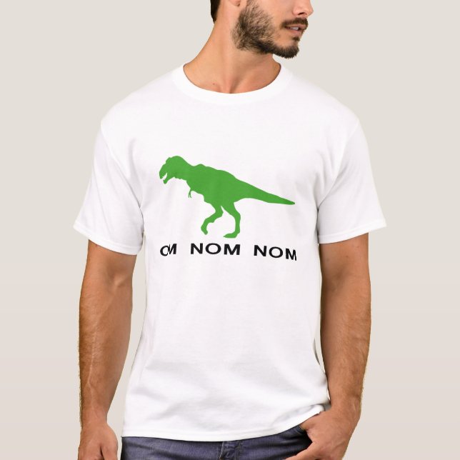 Camiseta Dinossauro Rawr do OM Nom Nom (Frente)