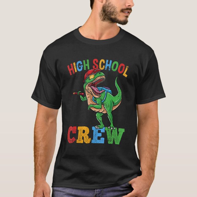 Camiseta Dinossauro Rex Da Tripulação De segundos graus De  (Frente)