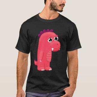 Camiseta Dinossauro Rosa