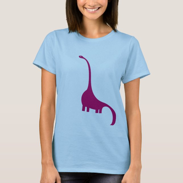 Camiseta Dinossauro roxo (Frente)