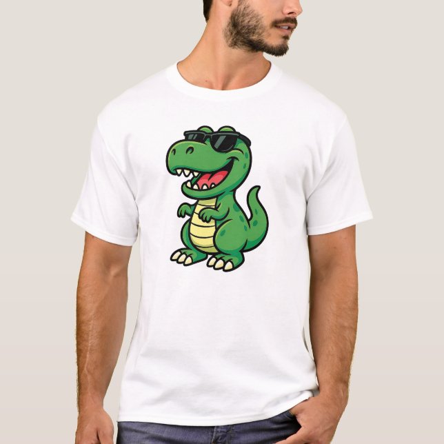 Camiseta Dinossauro Safari com Legal Sombras (Frente)