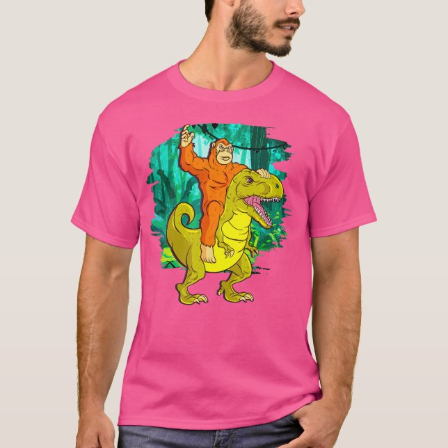 Camiseta Dinossauro Sasquatch T-Rex Funny Gi (Frente)