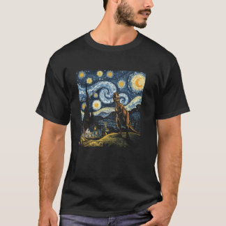 Camiseta Dinossauro T Paleontologia Arte Noturna Presente