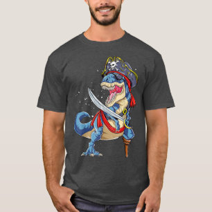 Camiseta Dinossauro T Re Pirata T Jolly Roger Halloween 179