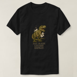 Camiseta Dinossauro T-Rex Bonito Reproduzindo Design pré-hi