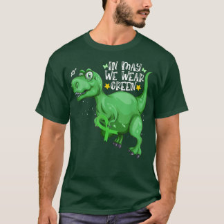 Camiseta Dinossauro T-rex Em Maio Vestimos Saúde Mental Ver