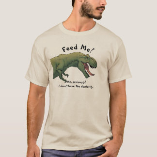 Camiseta Dinossauro T-Rex me alimenta de homens