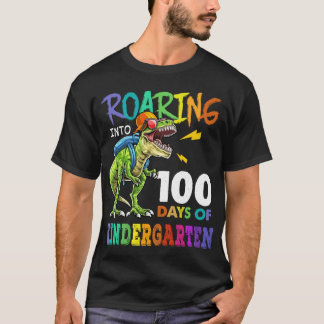 Camiseta Dinossauro T Rex Rurgindo Em 100 Dias De Jardim De