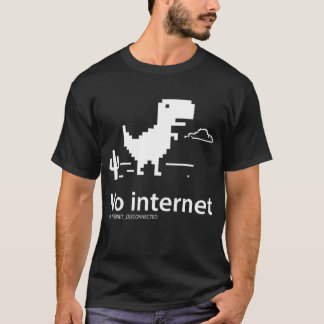 Camiseta Dinossauro T-Rex | Sem ligação à Internet T-Shirt