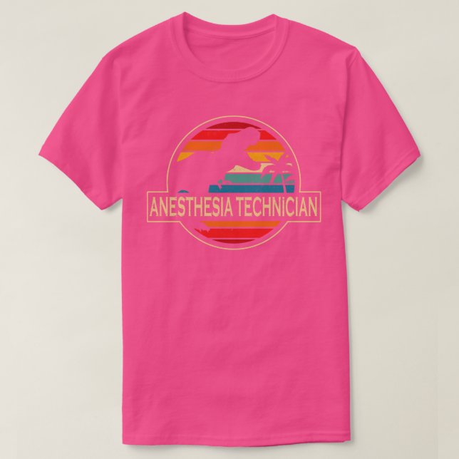 Camiseta Dinossauro Técnico de Anestesia (Frente do Design)