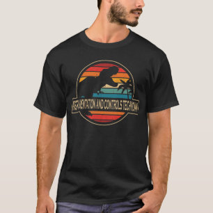 Camiseta Dinossauro Técnico De Instrumentação E Controlo