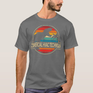 Camiseta Dinossauro Técnico Hvac Comercial
