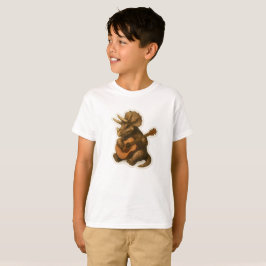 Camiseta Dinossauro Tocando Violão