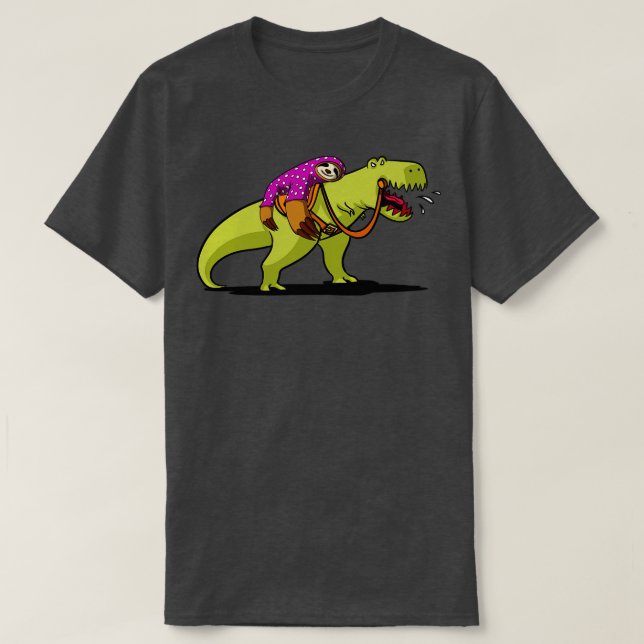 Camiseta Dinossauro TRex com preguiça (Frente do Design)