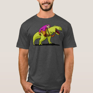 Camiseta Dinossauro TRex com preguiça