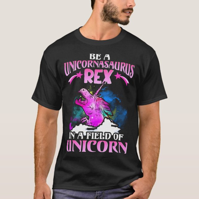 Camiseta Dinossauro Unicorn Rex Rex Unicorn (Frente)
