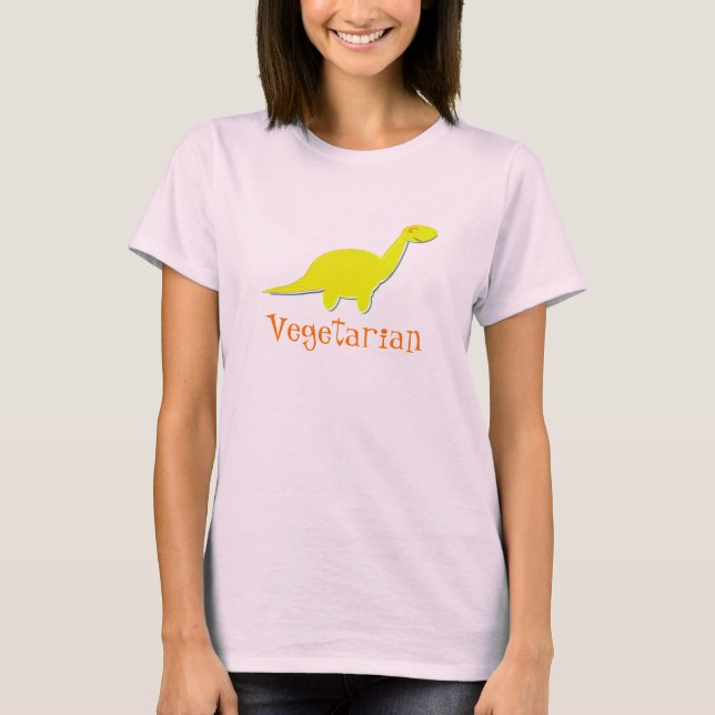 Camiseta Dinossauro Vegetariano (Frente)