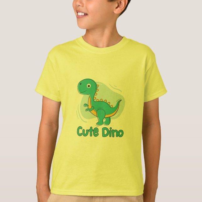 Camiseta Dinossauro Verde (Frente)