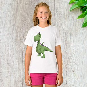 Camiseta Dinossauro Verde Amigável