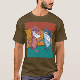 Camiseta Dinossauro Vintage Shark