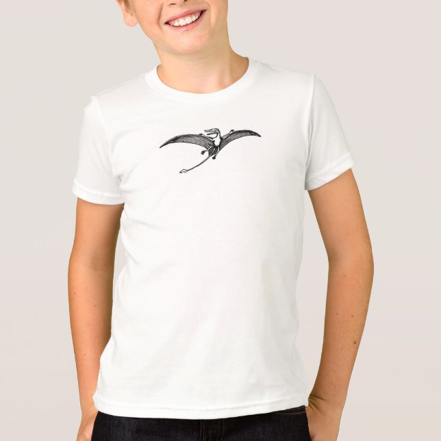 Camiseta dinossauro voador Darwinopterus (Frente)