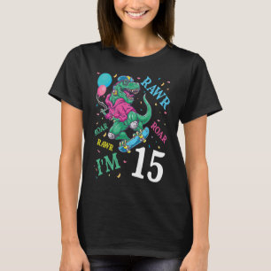 Camiseta Dinossauro Voando E Balões Rawar Roar Aniversário 