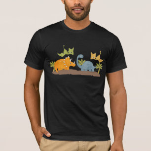 Camiseta Dinossauros Cons Vida Selvagem Pré-Histórica