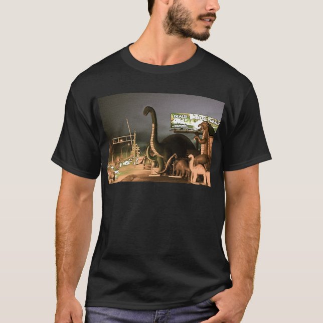 Camiseta Dinossauros da Rota 66 (Frente)