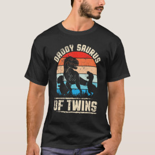 Camiseta Dinossauros dançam juntos Feliz Pai Surus