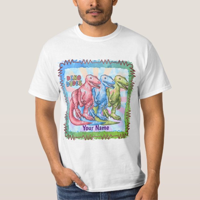 Camiseta Dinossauros Dino Dudes (Frente)