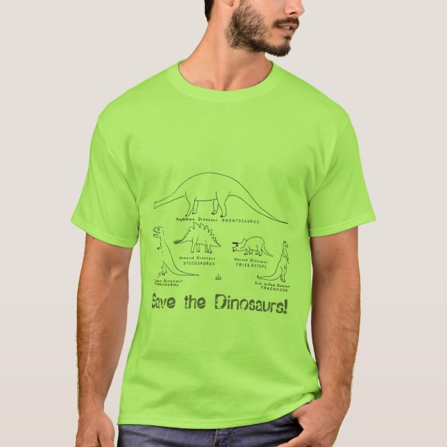 Camiseta dinossauros e bicicletas (Frente)