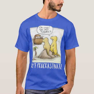 Camiseta Dinossauros engraçados e design gráfico de arca do