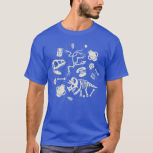 Camiseta Dinossauros Fossils Tecnologia de Vintage