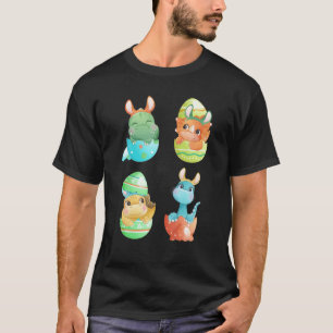 Camiseta Dinossauros Hatch De Ovos De Páscoa