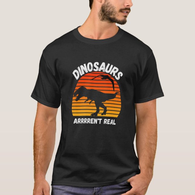 Camiseta Dinossauros não são reais (Frente)