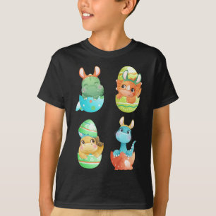 Camiseta Dinossauros Nascem De Ovos De Páscoa