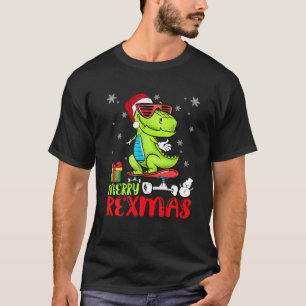 Camiseta Dinossauros Natal Divertido Natalino Rex