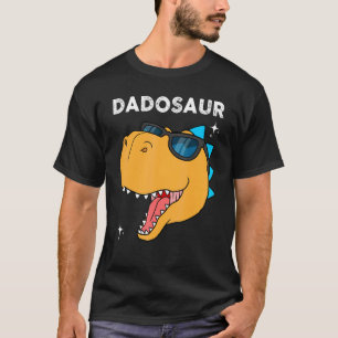 Camiseta Dinossauros Pais Vestindo Roupa De Vidro Solar Par