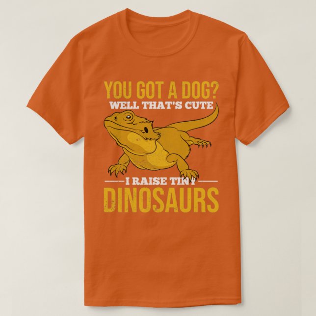 Camiseta Dinossauros Proprietário Funny Réptil Animal Pet B (Frente do Design)